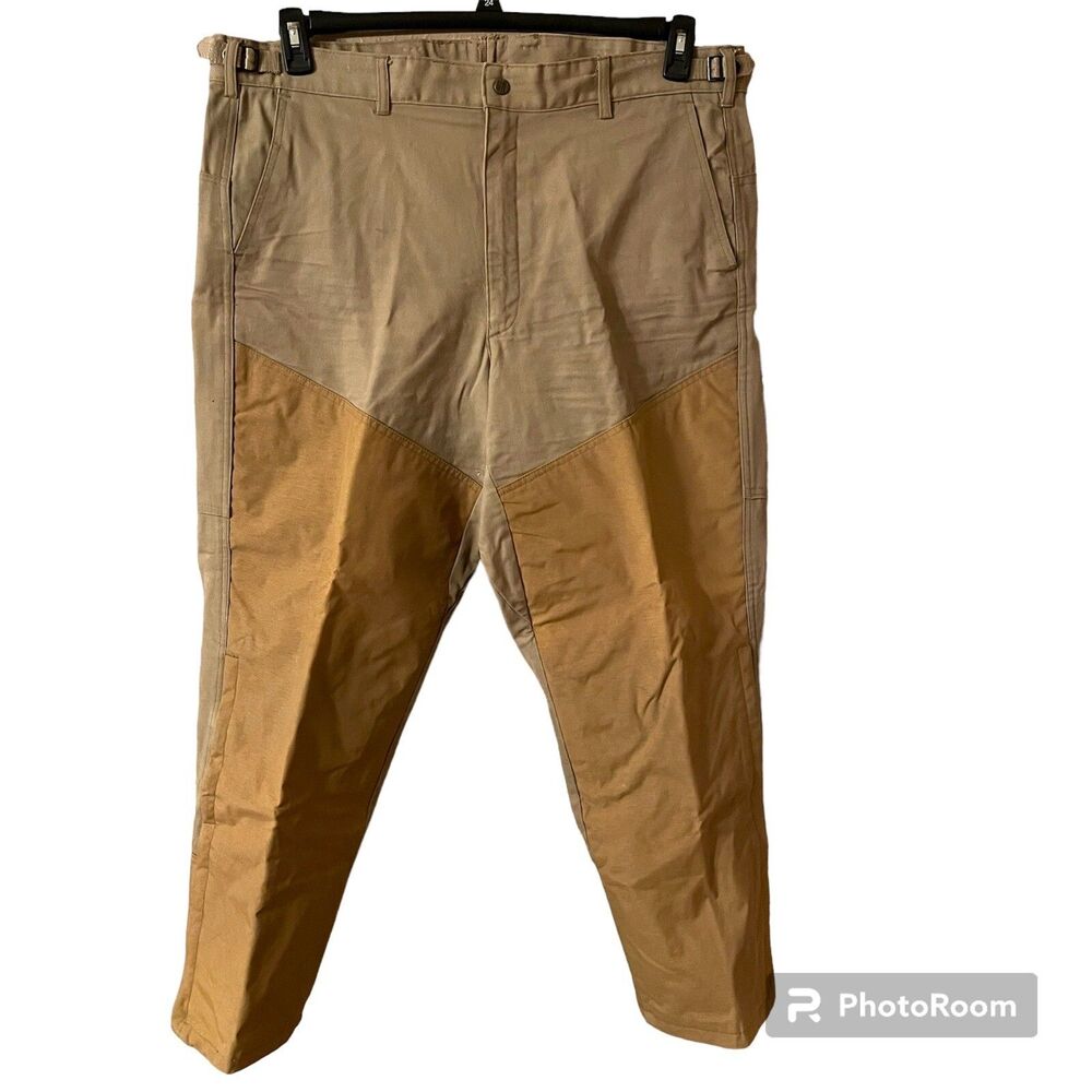Vintage Columbia Pants Mens 40x29.5 Beige Khaki Hunting Brush Ultrex